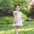 little girl boutique pink lace flower easter dress